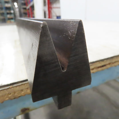48-1/2" Press Brake Forming 30° V Angle Die Block 1/2" Tang 2-5/8"Ht. 2" Thick