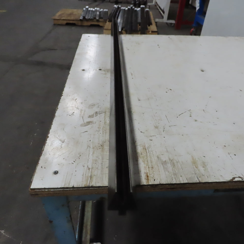 48-1/2" Press Brake Forming 30° V Angle Die Block 1/2" Tang 2-5/8"Ht. 2" Thick