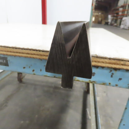 48-1/2" Press Brake Forming 30° V Angle Die Block 1/2" Tang 2-5/8"Ht. 2" Thick