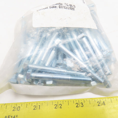 5/16"-18 x 2-3/4" Long Hex Head Cap Screw Partial Thread Gr 5 Lot Of 50