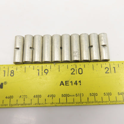 D-8 8 AWG Tinned Uninsulated Seamless Butt Splice Connector Lot Of 10