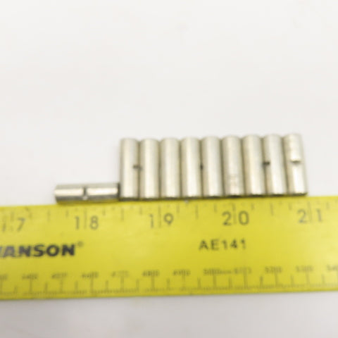 D-8 8 AWG Tinned Uninsulated Seamless Butt Splice Connector Lot Of 10