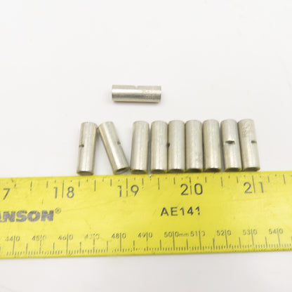 D-8 8 AWG Tinned Uninsulated Seamless Butt Splice Connector Lot Of 10