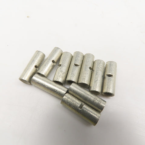 D-8 8 AWG Tinned Uninsulated Seamless Butt Splice Connector Lot Of 10
