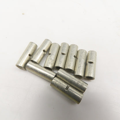 D-8 8 AWG Tinned Uninsulated Seamless Butt Splice Connector Lot Of 10