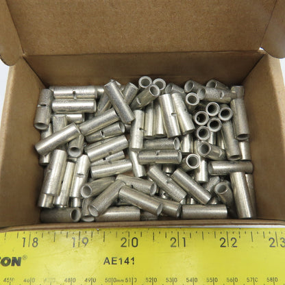 D-8 8 AWG Tinned Uninsulated Seamless Butt Splice Connector Lot Of 100