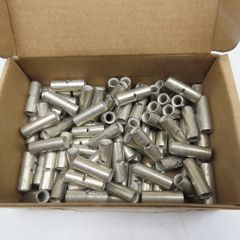 D-8 8 AWG Tinned Uninsulated Seamless Butt Splice Connector Lot Of 100