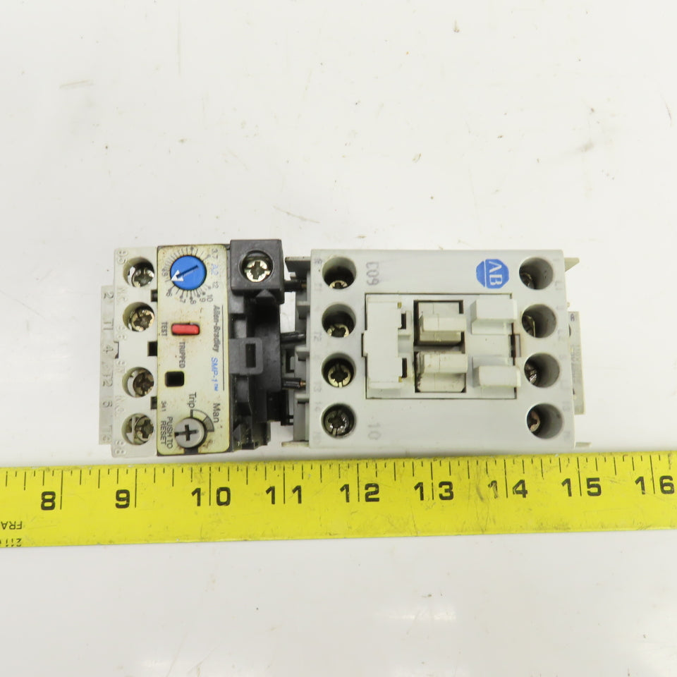 Allen Bradley 100-C09*10 Contactor 120V Coil W/193-A2F1 Overload Relay