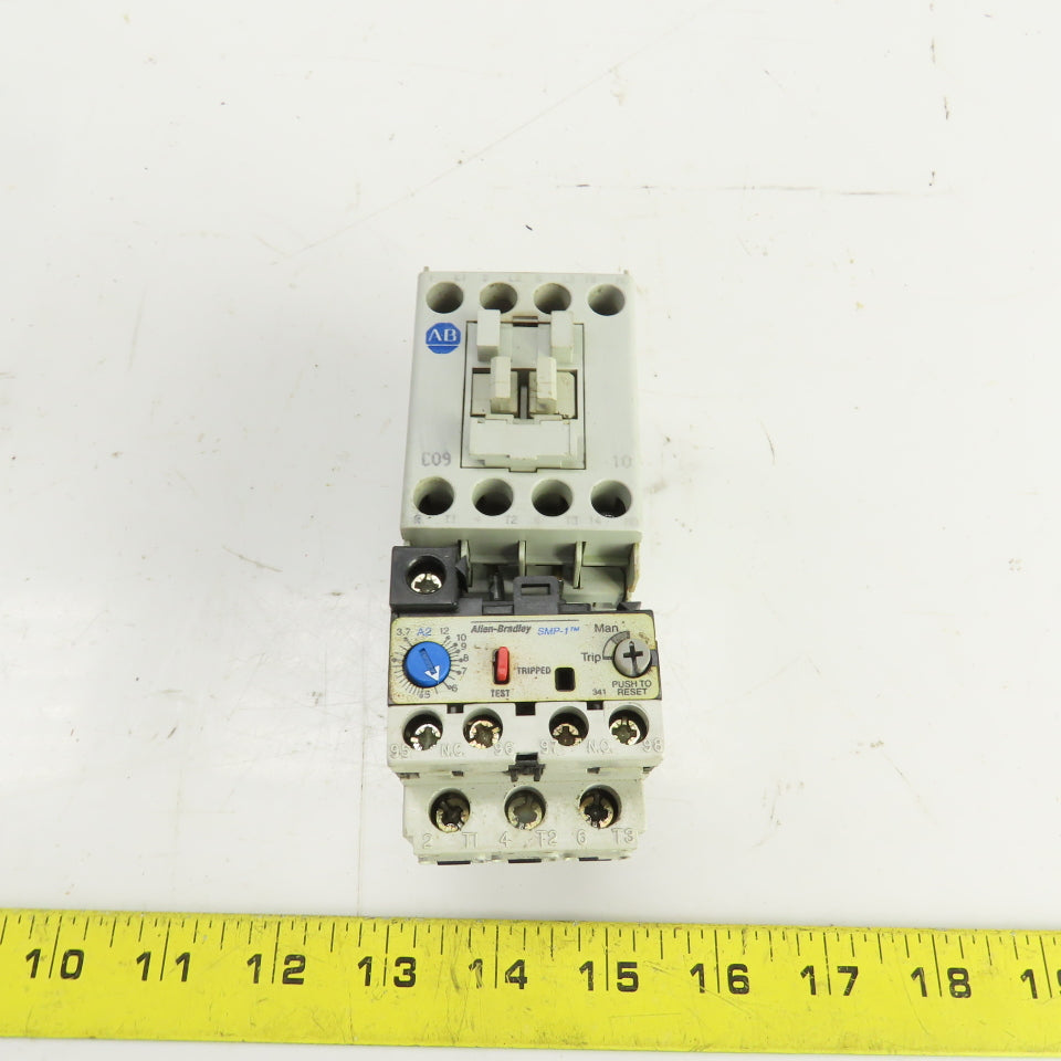 Allen Bradley 100-C09*10 Contactor 120V Coil W/193-A2F1 Overload Relay