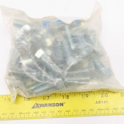 Fastenal 110120379 1/2"-13 x 1-1/4" Long Zinc Hex Cap Screw G5 Lot Of 25