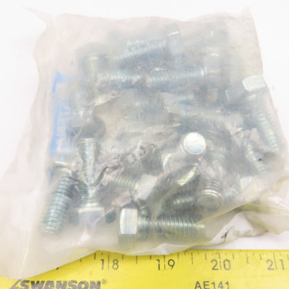 Fastenal 110120379 1/2"-13 x 1-1/4" Long Zinc Hex Cap Screw G5 Lot Of 25
