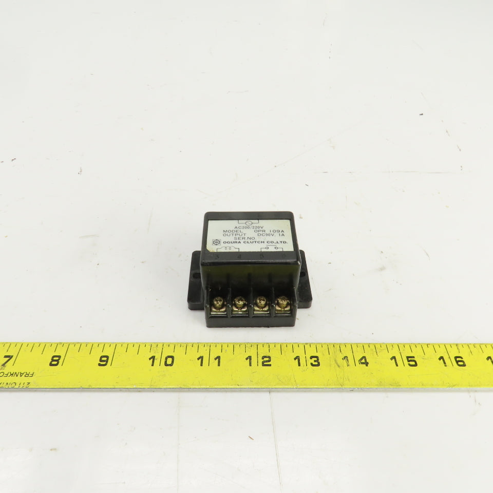 Ogura Clutch CO. OPR I09A Brake Rectifier Module 90VDC Output 200/220VAC