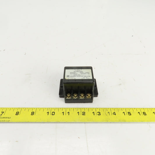 Ogura Clutch CO. OPR I09A Brake Rectifier Module 90VDC Output 200/220VAC