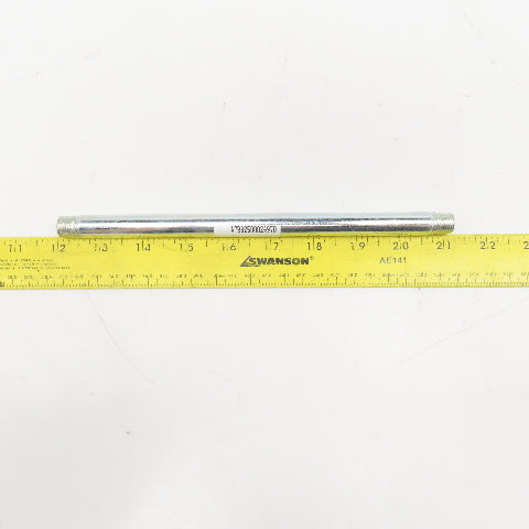 A7B82500024970 1/4" NPT 9" OAL Galvanized Pipe Nipple