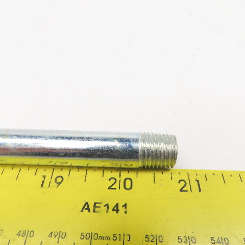 A7B82500024970 1/4" NPT 9" OAL Galvanized Pipe Nipple