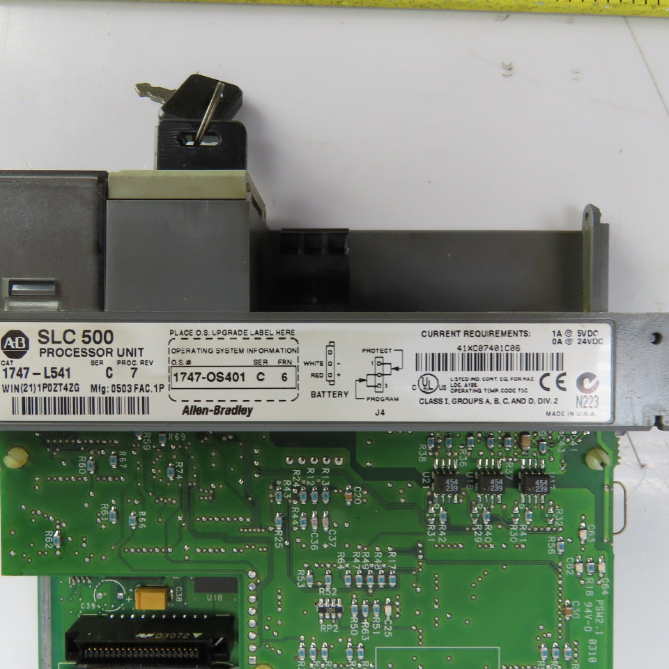 Allen Bradley 1747-L541 Ser C Proc Rev 7 Processor Unit 24VDC SLC 500