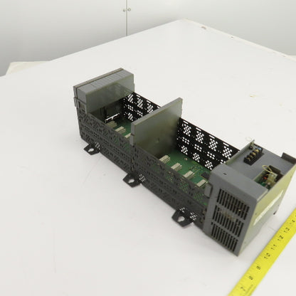 Allen Bradley 1746-A10 Ser B 10 Slot CPU Chassis Rack PLC W/1746-P2 Power Supply