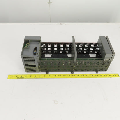 Allen Bradley 1746-A10 Ser B 10 Slot CPU Chassis Rack PLC W/1746-P2 Power Supply