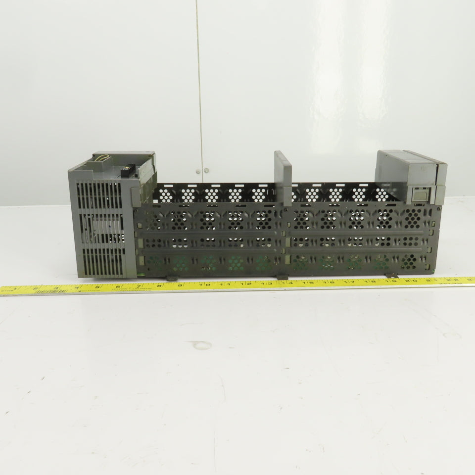 Allen Bradley 1746-A10 Ser B 10 Slot CPU Chassis Rack PLC W/1746-P2 Power Supply