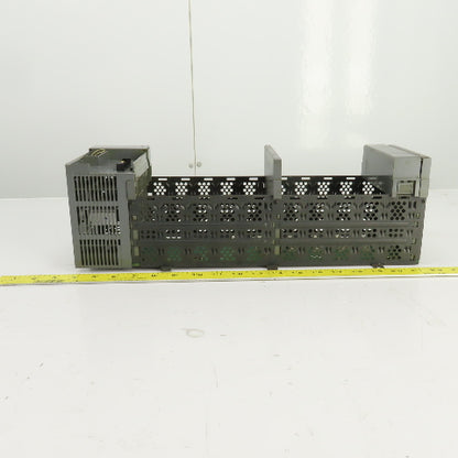 Allen Bradley 1746-A10 Ser B 10 Slot CPU Chassis Rack PLC W/1746-P2 Power Supply