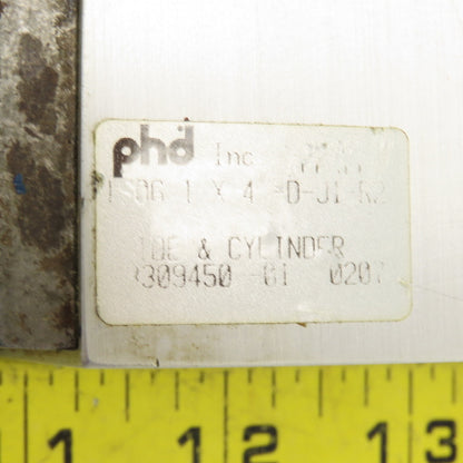 PHD Parker TS06 1 x 4-D-J1-R2 Pneumatic Guided Cylinder 4" Stroke Parts/Repair