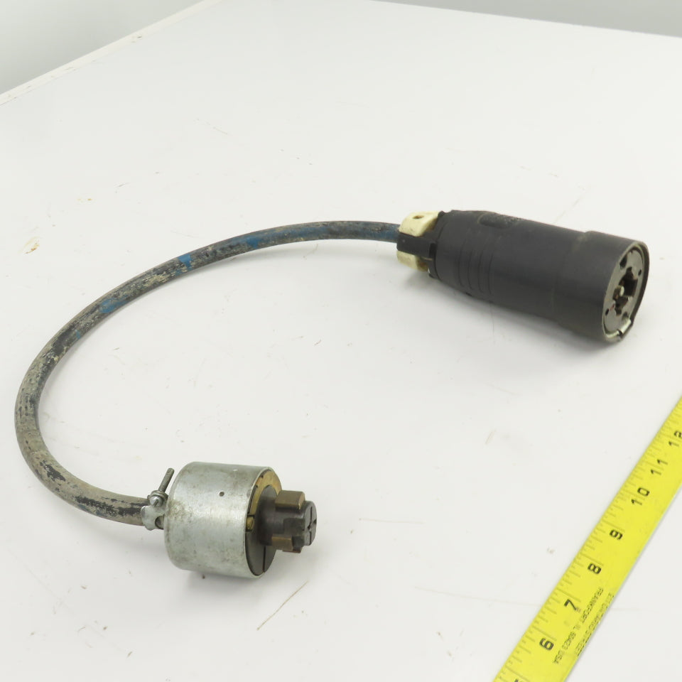 Hubbell 25414B 30/20A 600VAC/250VDC Adapter Pigtail Male x Female