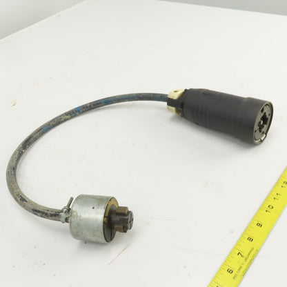 Hubbell 25414B 30/20A 600VAC/250VDC Adapter Pigtail Male x Female