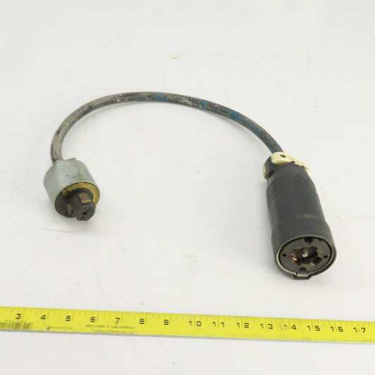 Hubbell 25414B 30/20A 600VAC/250VDC Adapter Pigtail Male x Female