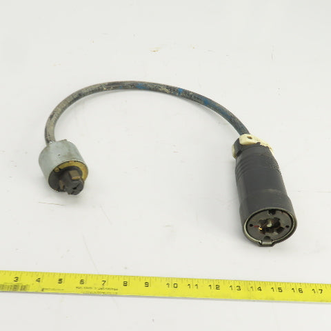 Hubbell 25414B 30/20A 600VAC/250VDC Adapter Pigtail Male x Female