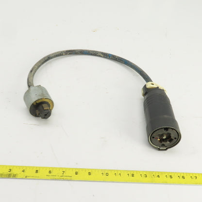 Hubbell 25414B 30/20A 600VAC/250VDC Adapter Pigtail Male x Female