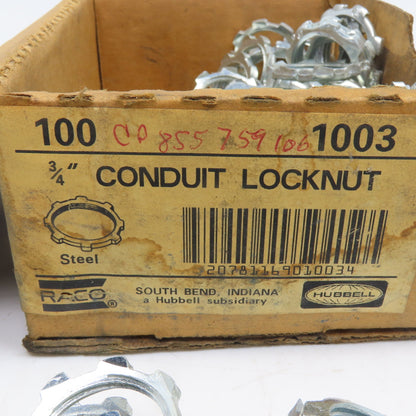 Hubbell 3/4" Conduit Locknut Lot Of 140