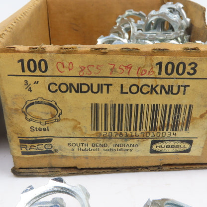 Hubbell 3/4" Conduit Locknut Lot Of 140