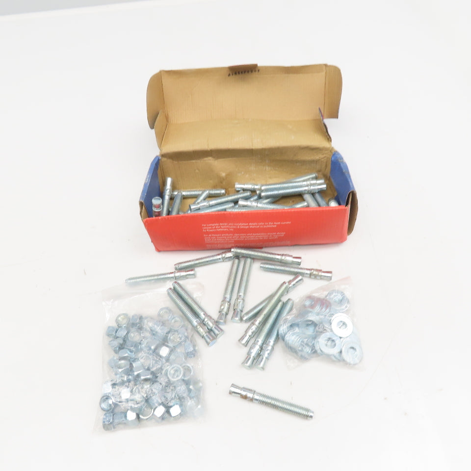 Powers Fastener 07422 1/2" x 3-3/4" Power Stud Concrete Anchor Lot Of 50