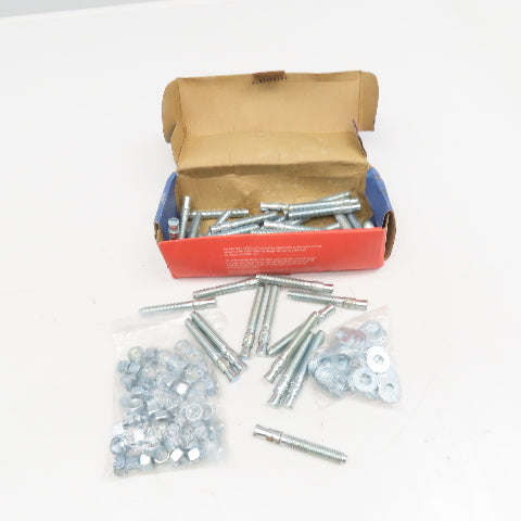 Powers Fastener 07422 1/2" x 3-3/4" Power Stud Concrete Anchor Lot Of 50
