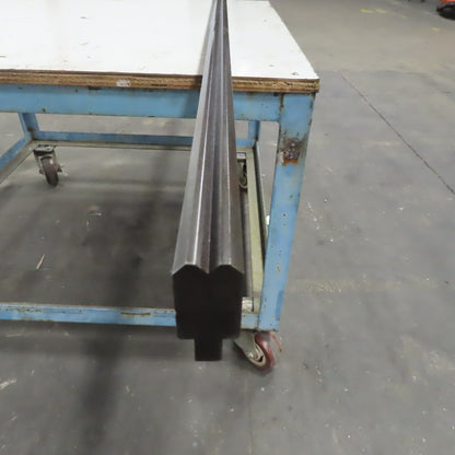 96-1/2" Press Brake Forming Vee Angle Die Block 1/2" Tang 2-3/8"Ht. 1-1/8" Thick