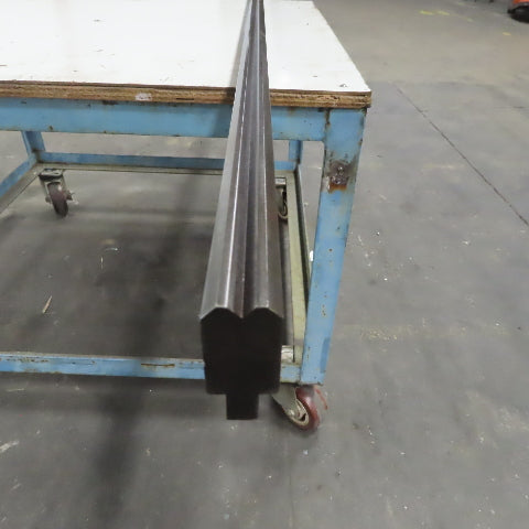96-1/2" Press Brake Forming Vee Angle Die Block 1/2" Tang 2-3/8"Ht. 1-1/8" Thick