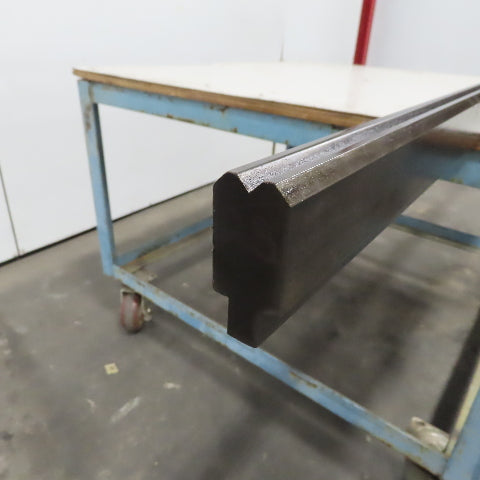96-1/2" Press Brake Forming Vee Angle Die Block 1/2" Tang 2-3/8"Ht. 1-1/8" Thick