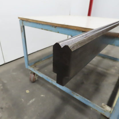96-1/2" Press Brake Forming Vee Angle Die Block 1/2" Tang 2-3/8"Ht. 1-1/8" Thick
