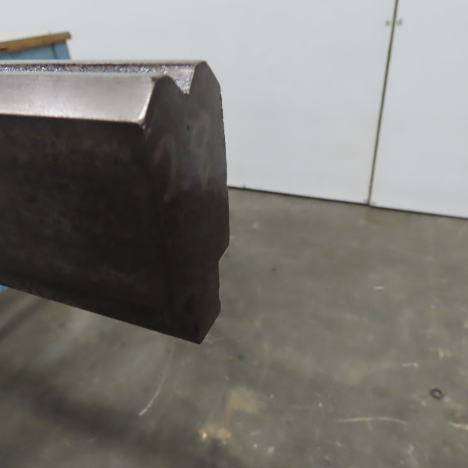 96-1/2" Press Brake Forming Vee Angle Die Block 1/2" Tang 2-3/8"Ht. 1-1/8" Thick