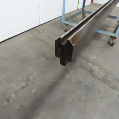144-1/2" Press Brake Forming Vee Angle Die Block 1/2" Tang 2-3/8"Ht.