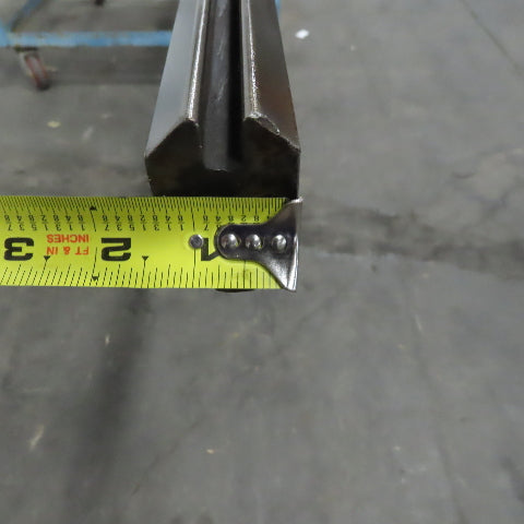 144-1/2" Press Brake Forming Vee Angle Die Block 1/2" Tang 2-3/8"Ht.