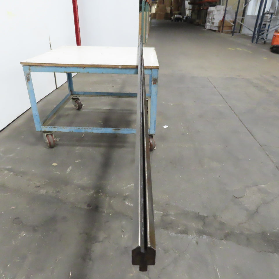 144-1/2" Press Brake Forming Vee Angle Die Block 1/2" Tang 2-3/8"Ht.