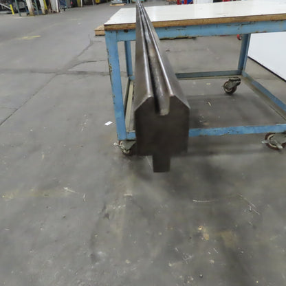 144-1/2" Press Brake Forming Vee Angle Die Block 1/2" Tang 2-3/8"Ht.