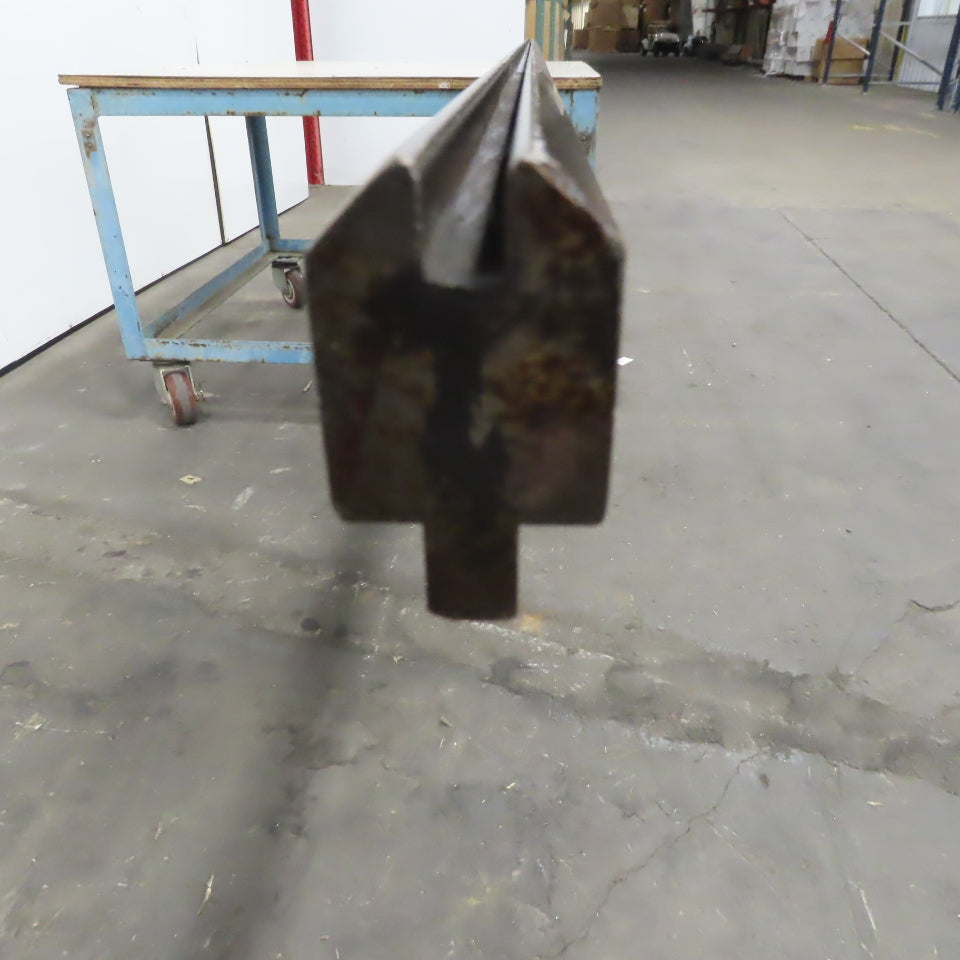 144-1/2" Press Brake Forming Vee Angle Die Block 1/2" Tang 2-3/8"Ht.