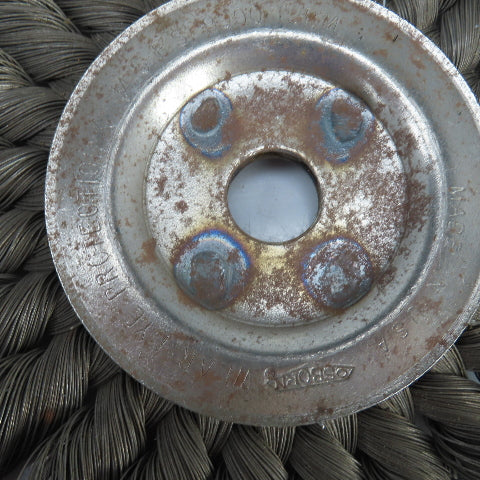 Osborn 6" OD Steel Wire Wheel Brush 5/8" Arbor 9000RPM Max Lot Of 5