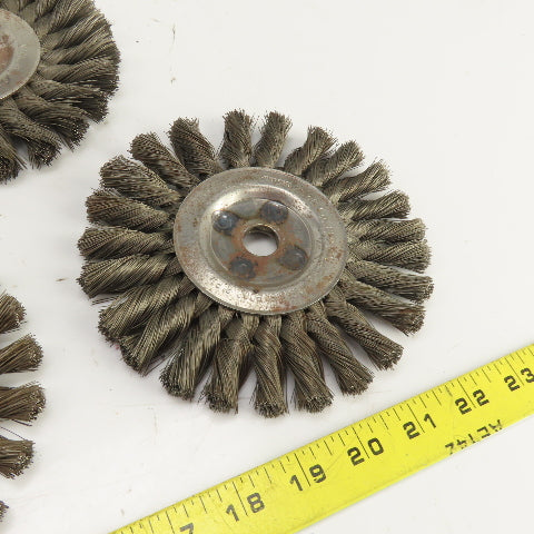 Osborn 6" OD Steel Wire Wheel Brush 5/8" Arbor 9000RPM Max Lot Of 5