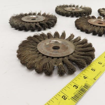 Osborn 6" OD Steel Wire Wheel Brush 5/8" Arbor 9000RPM Max Lot Of 5
