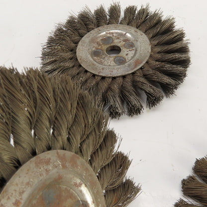 Osborn 6" OD Steel Wire Wheel Brush 5/8" Arbor 9000RPM Max Lot Of 5