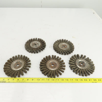 Osborn 6" OD Steel Wire Wheel Brush 5/8" Arbor 9000RPM Max Lot Of 5