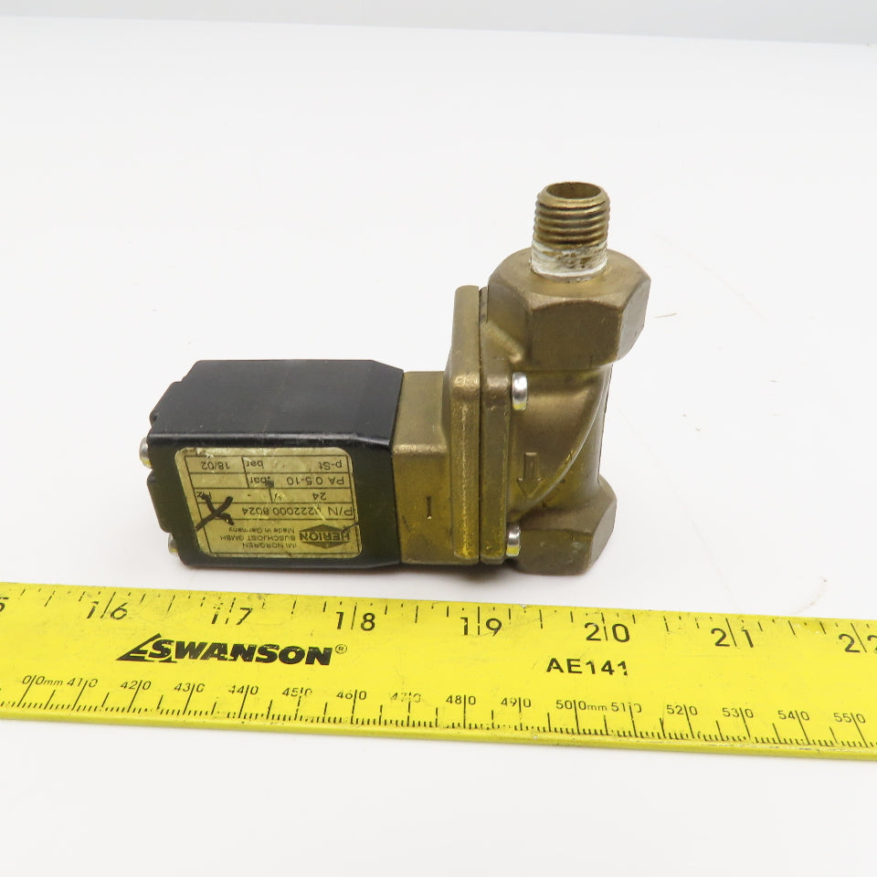 Herion 8222000.8024 1/4" NPT 24V Solenoid Valve